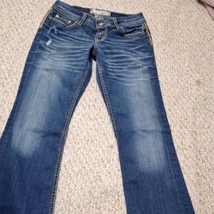 Women's Mid Wash Blue Bootcut Jeans